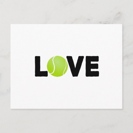 Ik hou van tennis briefkaart (Voorkant)