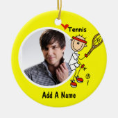 Ik hou van tennis foto Keepsake Ornament (Voorkant)