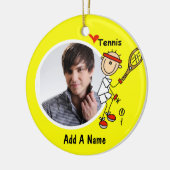Ik hou van tennis foto Keepsake Ornament (Links)