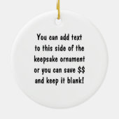 Ik hou van tennis foto Keepsake Ornament (Achterkant)