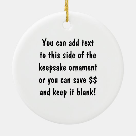 Ik hou van tennis foto Keepsake Ornament (Achterkant)