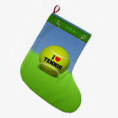 Ik hou van tennis grote kerstsok (Voorkant (Hangend))