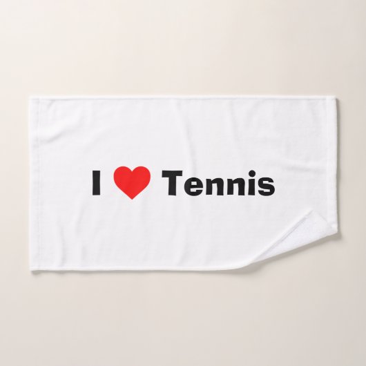 Ik hou van Tennis Handdoek (Handdoek)