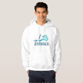 Ik hou van tennis hoodie (Voorkant volledig)