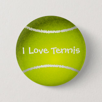 Ik hou van tennis klantgerichte Button