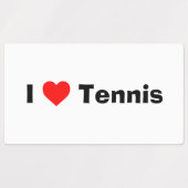 Ik hou van Tennis Labels (Design 2)