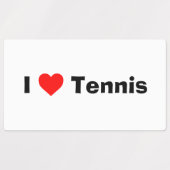 Ik hou van Tennis Labels (Design 1)