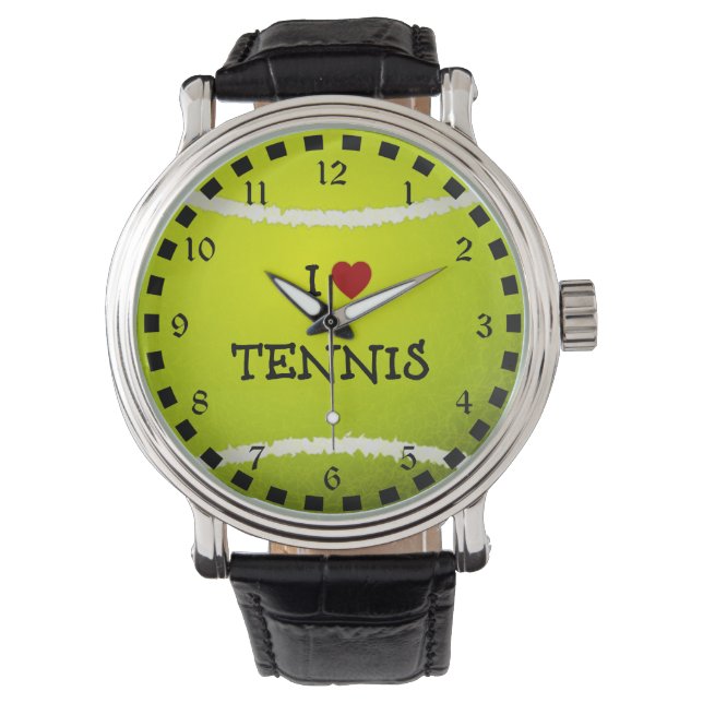 Ik hou van tennis, populair ontwerp horloge (Voorkant)