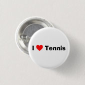 Ik hou van Tennis Ronde Button 3,2 Cm (Voorkant /achterkant)