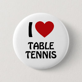 Ik hou van Tennis Ronde Button 5,7 Cm