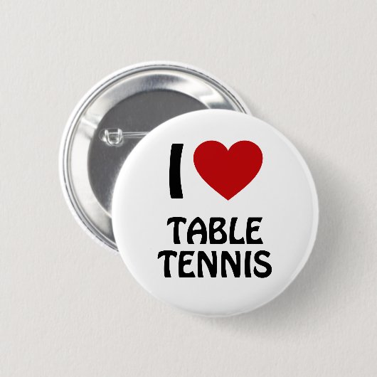 Ik hou van Tennis Ronde Button 5,7 Cm (Voorkant /achterkant)