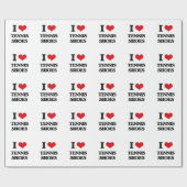 Ik hou van Tennis Shoes Cadeaupapier (Vlak)