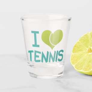 Ik hou van Tennis Shot Glas