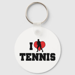 Ik Hou Van Tennis Sleutelhanger