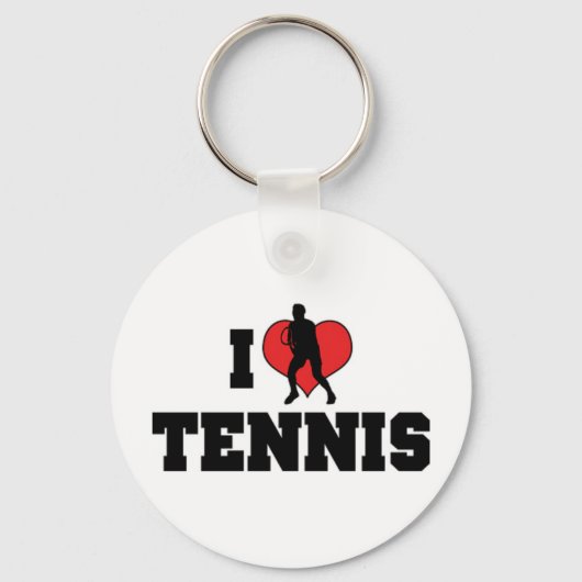 Ik Hou Van Tennis Sleutelhanger (Voorkant)