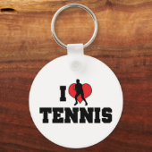 Ik Hou Van Tennis Sleutelhanger (Voorkant)