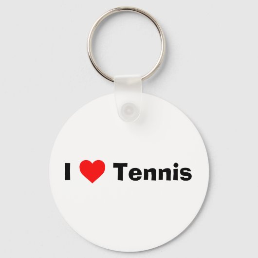 Ik hou van Tennis Sleutelhanger (Voorkant)