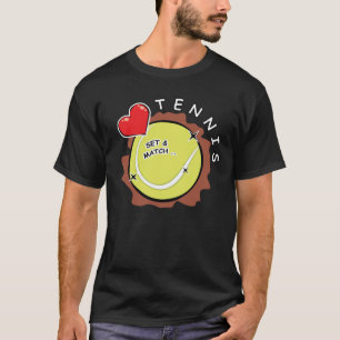 Ik hou van tennis t-shirt