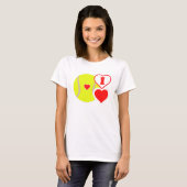 Ik hou van tennis! t-shirt (Voorkant volledig)