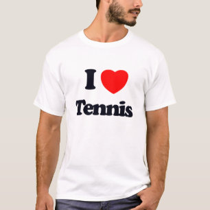 Ik hou van tennis t-shirt