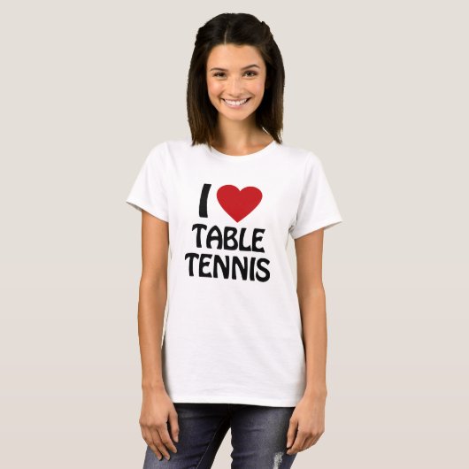 Ik hou van Tennis T-shirt (Voorkant volledig)