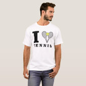 Ik hou van tennis t-shirt (Voorkant volledig)