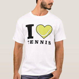 Ik hou van tennis t-shirt