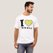 Ik hou van tennis t-shirt (Voorkant volledig)