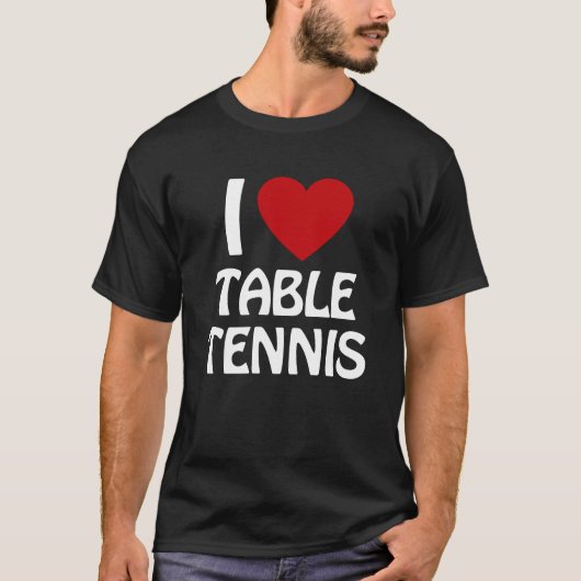 Ik hou van Tennis T-shirt (Voorkant)