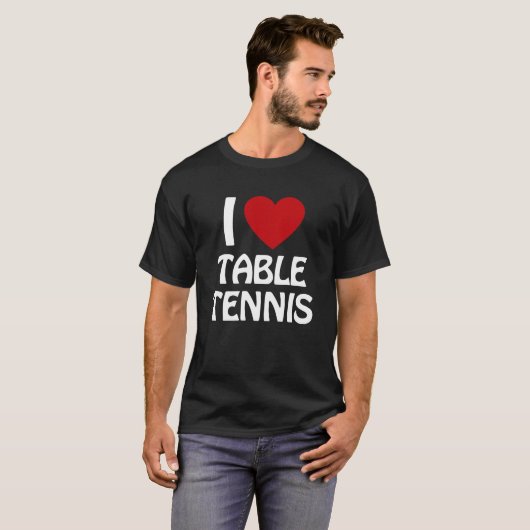Ik hou van Tennis T-shirt (Voorkant volledig)