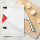 Ik hou van Tennis Theedoek (Quarter Fold)