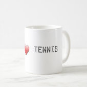Ik hou van tennismok koffiemok (Voorkant rechts)