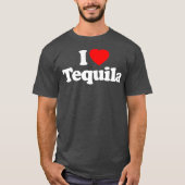Ik hou van Tequila Heart Funny T-shirt (Voorkant)