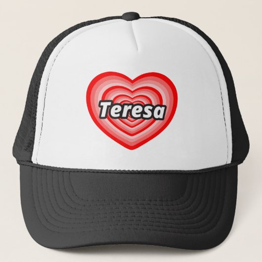 Ik hou van Teresa Trucker Pet (Voorkant)
