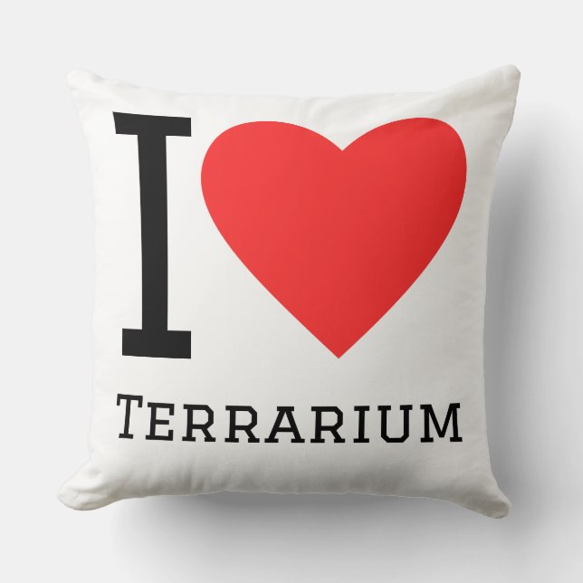 Ik hou van terrarium kussen (Voorkant)