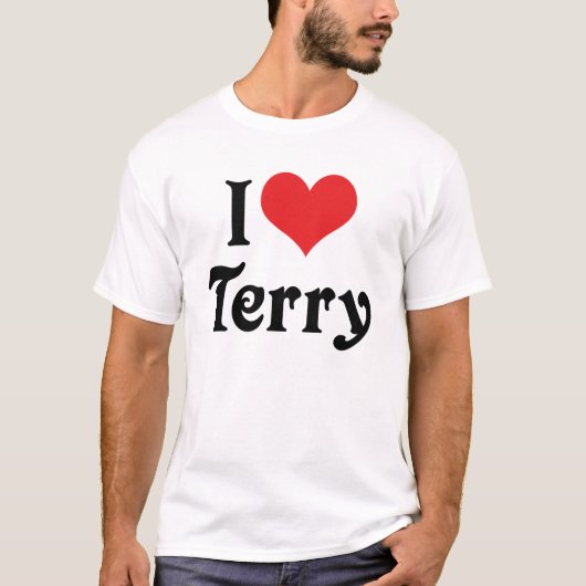 Ik hou van Terry T-shirt (Voorkant)