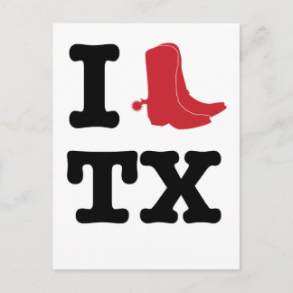 Ik hou van Texas Briefkaart