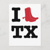 Ik hou van Texas Briefkaart (Voorkant)