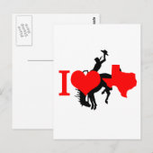 Ik hou van Texas Briefkaart (Voorkant / Achterkant)
