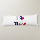 Ik hou van Texas Flag Lichaamskussen (Achterkant)
