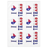 Ik hou van Texas Flag Tafelkleed (Voorkant)