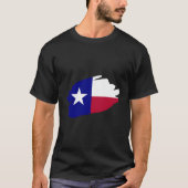 Ik hou van Texas Heart Lone Star Texas Dallas SW T-shirt (Voorkant)