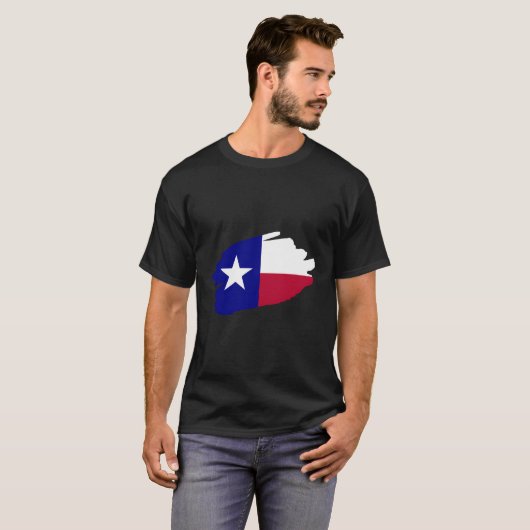 Ik hou van Texas Heart Lone Star Texas Dallas SW T-shirt (Voorkant volledig)