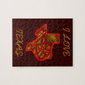 Ik hou van Texas Puzzle Legpuzzel (Horizontaal)
