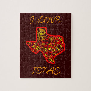 Ik hou van Texas Puzzle Legpuzzel