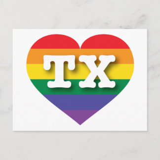 Ik hou van Texas Rainbow Heart Briefkaart