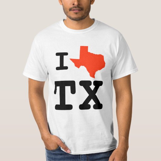 Ik hou van Texas Shirt (Voorkant)