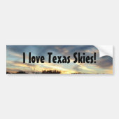 Ik hou van Texas Skies bumper sticker (Voorkant)