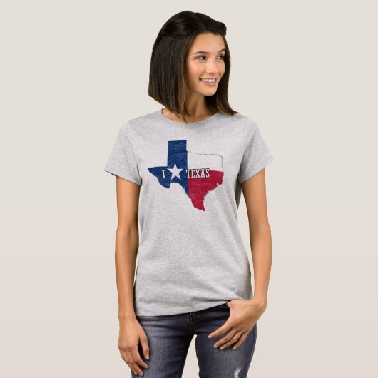 Ik hou van Texas T-shirt (Voorkant volledig)