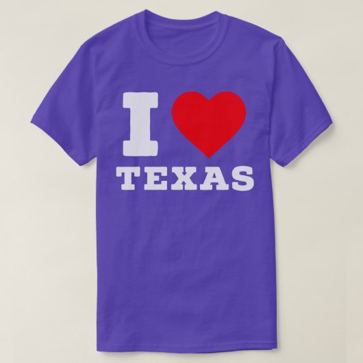 Ik hou van Texas T-shirt (Design voorkant)